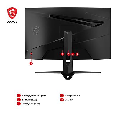 MSI, 23.6 Inch FHD Curved Gaming Monitor, G2422C MSI, 23.6 Inch FHD Curved Gaming Monitor, G2422C