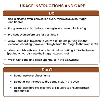 AGARO Elite Borosilicate Glass Baking Tray for Kitchen, 800 ml, Baking Dish, Serving Bowl, Oven & Microwave