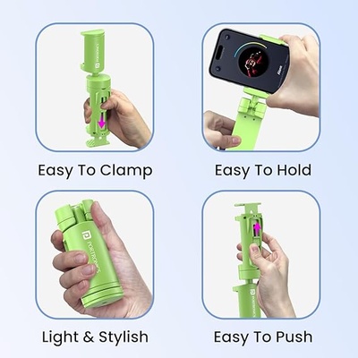 Portronics Mobot Clip 360° Deg Mobile Phone Holder with Adjustable Viewing,Smartphones(Green) Portronics Mobot Clip 360° Deg Mobile Phone Holder with Adjustable Viewing,Smartphones(Green)