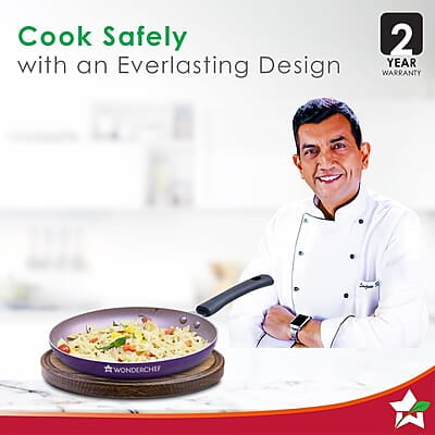 Wonderchef Valencia Non-Stick Fry Pan 1.5 litres Capacity  Size 24 cm