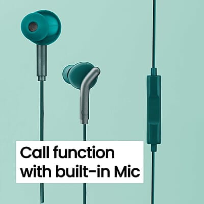 Zebronics Zeb-Bro in Ear Wired Earphones with Mic, 3.5mm Audio Jack, 10mm Drivers, Phone/Tablet Compatible