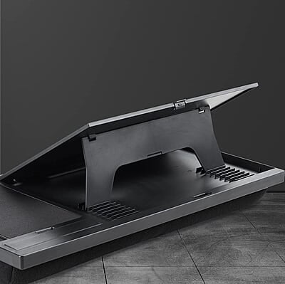 Portronics My Buddy G Laptop Desk with Storage & Mouse Pad, Adjustable Height, Compatible