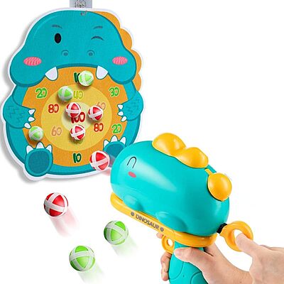 Dinosaur Toy Gun- Foam Bullet Blaster-Dart Target Games for Kids- Indoor Toys 3-7 Years- Gifting Toys