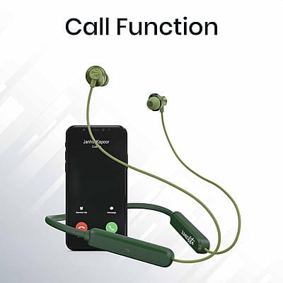 ZEBRONICS Jumbo LITE with 70 Hours Backup, Bluetooth v5.2 Wireless In ear Neckband, Fast Charging, ENC Calling, Gaming Mode (Upto 50ms), Voice Assistant, Dual Pairing, Splash Proof, and Type C