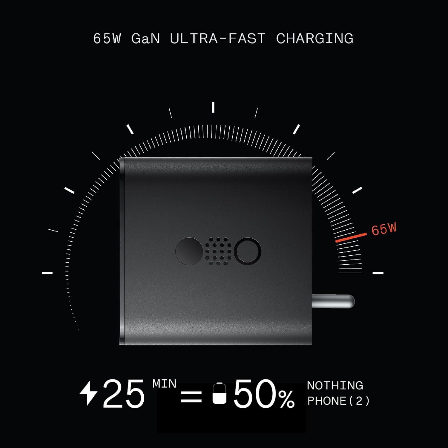 CMF by Nothing 65W Gan Charger , 3-in-1 Type C Fast Charging Wall Adapter, USB C Charger for Nothing Phone 2a/Phone 2/Phone1, Support Other Type-C Devices, Laptop Charge Adapter CMF by Nothing 65W Gan Charger , 3-in-1 Type C Fast Charging Wall Adapter, USB C Charger for Nothing Phone 2a/Phone 2/Phone1, Support Other Type-C Devices, Laptop Charge Adapter