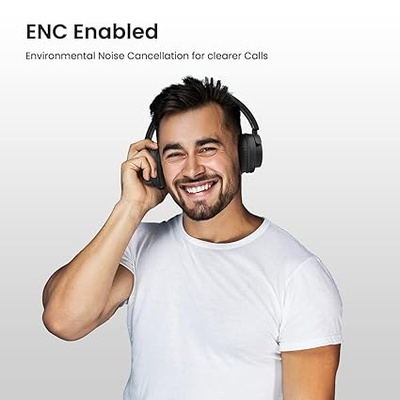 Portronics Muffs M2 Bluetooth Headphones On Ear with Upto 40 Hrs Playtime, 40mm Dynamic Drivers, AUX 3.5mm, Powerful Bass, Laptop & PC Support, Type C Charging Port, Foldable Design(Black) Portronics Muffs M2 Bluetooth Headphones On Ear with Upto 40 Hrs Playtime, 40mm Dynamic Drivers, AUX 3.5mm, Powerful Bass, Laptop & PC Support, Type C Charging Port, Foldable Design(Black)