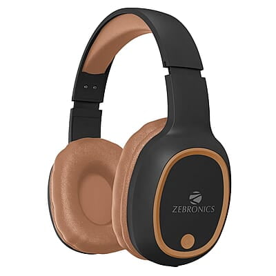 ZEBRONICS Thunder Bluetooth 5.3 Wireless Over ear Headphones with 60H Backup, Gaming Mode, Dual Pairing, ENC, AUX, Micro SD, Voice Assistant, Comfortable Earcups, Call Function
