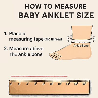 Silver Born Baby Anklets/silver payal for babies Silver Born Baby Anklets/silver payal for babies