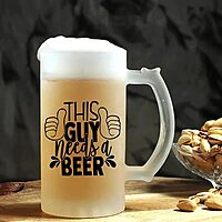 Sublimation Printed Froaster Beer Mug With Glass Designer Frosted Beer Mug I Gift For  Husband, Friends