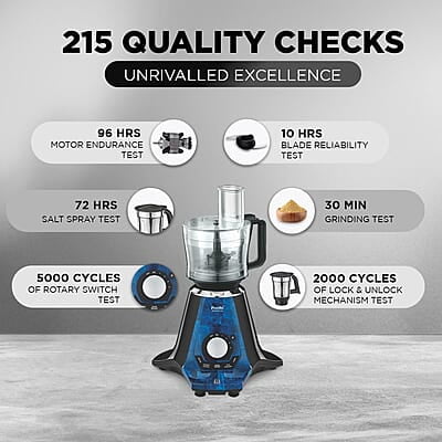 Preethi Zodiac 2.0 Mixer Grinder for Kitchen, 4 Jars 1000 Watt Mixie