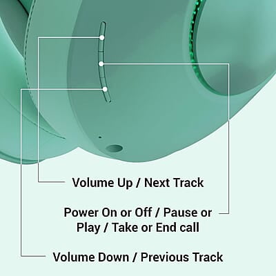 ZEBRONICS Duke 60hrs Playtime Bluetooth Wireless Over Ear Headphone with Mic