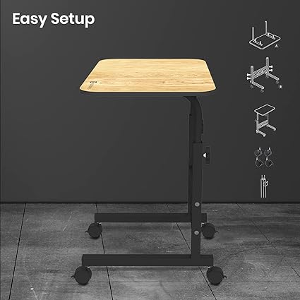 Portronics My Buddy D Wood Multipurpose Movable & Adjustable Table for Computer & Laptop(Brown) Portronics My Buddy D Wood Multipurpose Movable & Adjustable Table for Computer & Laptop(Brown)
