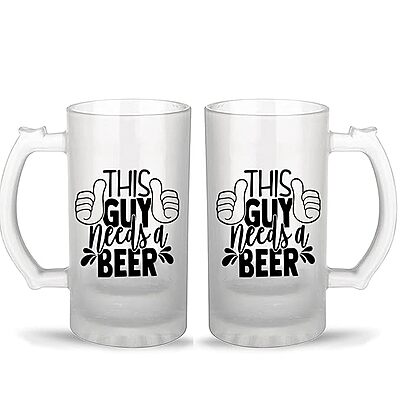 Sublimation Printed Froaster Beer Mug With Glass Designer Frosted Beer Mug I Gift For Husband, Friends Sublimation Printed Froaster Beer Mug With Glass Designer Frosted Beer Mug I Gift For Husband, Friends