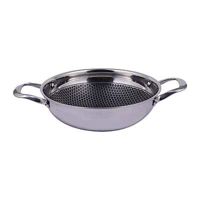 Wonderchef Stanton 28 cm Non-stick Kadhai/Kadai with Lid - 3.4 litre 3 ply steel Wonderchef Stanton 28 cm Non-stick Kadhai/Kadai with Lid - 3.4 litre 3 ply steel