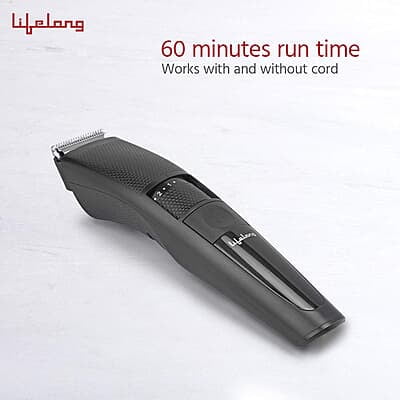 Lifelong Beard Trimmer for Men Quick Charge (2 Hours) | Runtime: 60 Mins 20 Length Settings