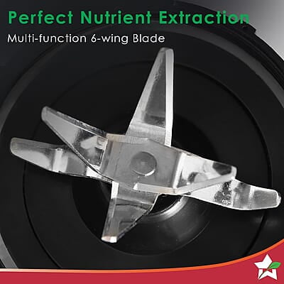 Wonderchef Nutri-blend Activ Mixer Grinder Blender, Smoothie Maker, 500W 22000 RPM 100% Full Copper Motor, 2 Unbreakable Jars