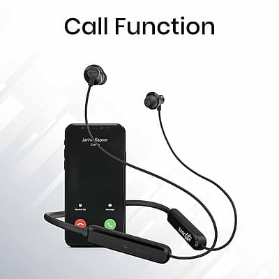 ZEBRONICS Jumbo LITE with 70 Hours Backup, Bluetooth v5.2 Wireless In ear Neckband, Fast Charging, ENC Calling, Gaming Mode (Upto 50ms), Voice Assistant, Dual Pairing, Splash Proof, and Type C