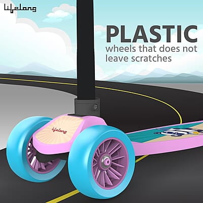 Lifelong LLKS03 Foldable Kick Skating Cycle Skate Scooter for Kids(Max User Weight: 50Kg)