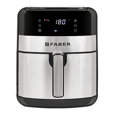 Faber 6.5L Air Fryer Detachable Non Stick Frying Basket 8 Pre Set Functions 1750 Watts