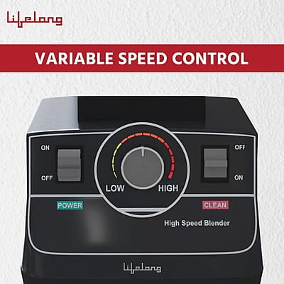 Lifelong Professional Blender/Grinder/Mixer, 2000 watts, 2 Litres BPA Free Jar, Commercial Heavy Duty Blender, High Power & Speed Blender