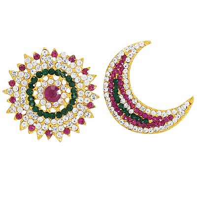 uriya Pirai chandra Pirai Decorative Items for God and Goddess Pooja Mandir Temple Decoration head crown decor deity uriya Pirai chandra Pirai Decorative Items for God and Goddess Pooja Mandir Temple Decoration head crown decor deity