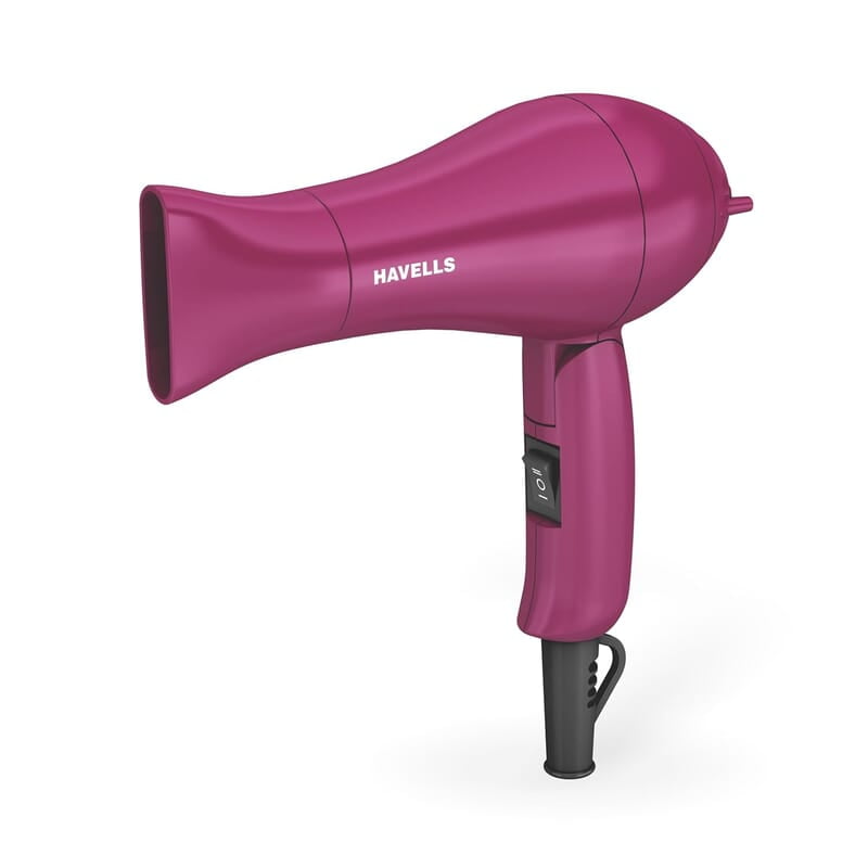 Havells 1000 Watt Foldable Hair Dryer; 2 Heat Settings (Hot/Warm), Heat Balance Technology