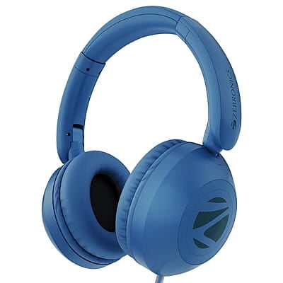 Zebronics BOOM Wired Headphone, Over Ear, in-Line MIC, Foldable, 1.5 meter Cable, for 3.5mm (Mobile | Tablet | Laptop | MAC), Soft Cushion, 40mm Drivers