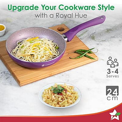 Wonderchef Royal Velvet Non-stick 24cm Fry pan 3 mm thick 1.8 litres Wonderchef Royal Velvet Non-stick 24cm Fry pan 3 mm thick 1.8 litres