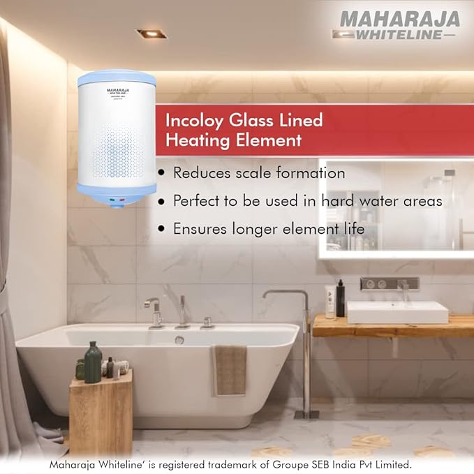 Maharaja Whiteline Warmist Neo Plus Water Heater/Geyser, 25 Liters