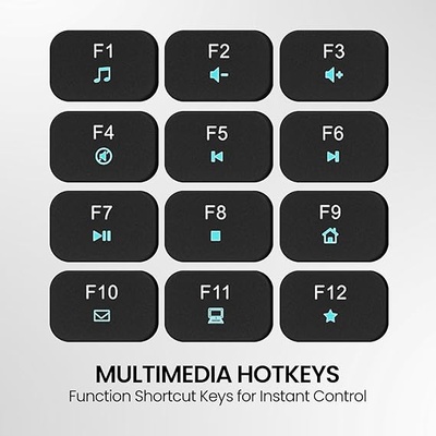 Portronics Ki-Pad 3 USB Wired Keyboard with Large Keycaps, Noise-Free Typing, Fn Multimedia Hotkeys, Full-Size Layout with Num Pad, Ergonomic Design, 1.5m USB Cable, for Laptop, PC, Mac Portronics Ki-Pad 3 USB Wired Keyboard with Large Keycaps, Noise-Free Typing, Fn Multimedia Hotkeys, Full-Size Layout with Num Pad, Ergonomic Design, 1.5m USB Cable, for Laptop, PC, Mac