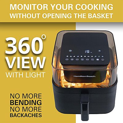 Hamilton Beach Digital Air Fryer, 1700W Power, 7.2L Capacity