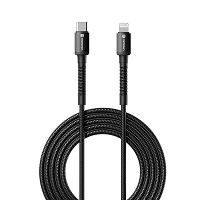 Portronics Konnect X Type C to 8-Pin 27W Fast Charging Cable, Premium TPE Material, Support to all Lightning Devices 2M Length(Black) Portronics Konnect X Type C to 8-Pin 27W Fast Charging Cable, Premium TPE Material, Support to all Lightning Devices 2M Length(Black)