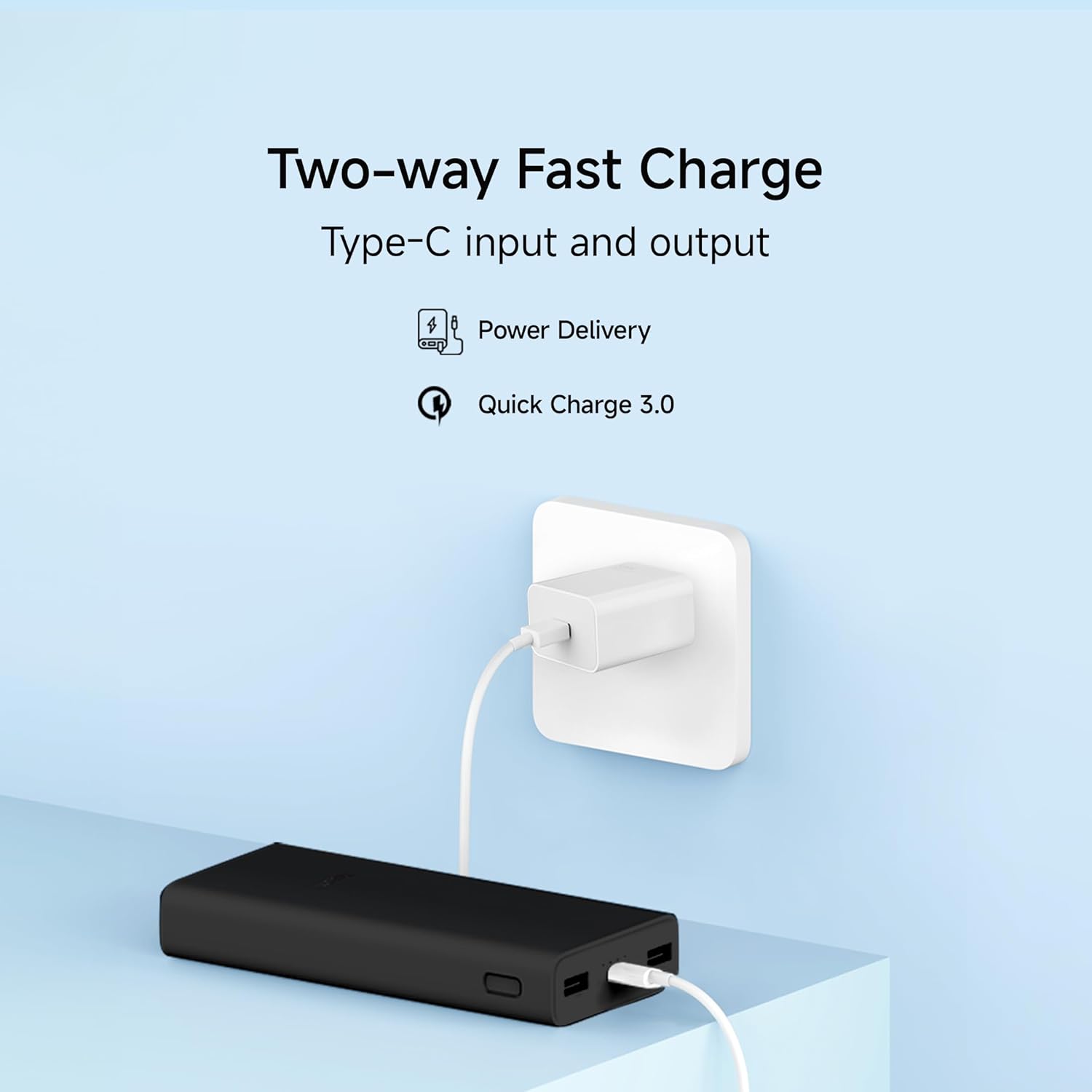 Xiaomi Power Bank 4i 20000mAh 33W Super Fast Charging PD | Power Delivery | QC 3.0|Type C Input & Output |Triple Output Ports|Supports Android,Apple, Tablets, Earbuds, Watches Xiaomi Power Bank 4i 20000mAh 33W Super Fast Charging PD | Power Delivery | QC 3.0|Type C Input & Output |Triple Output Ports|Supports Android,Apple, Tablets, Earbuds, Watches