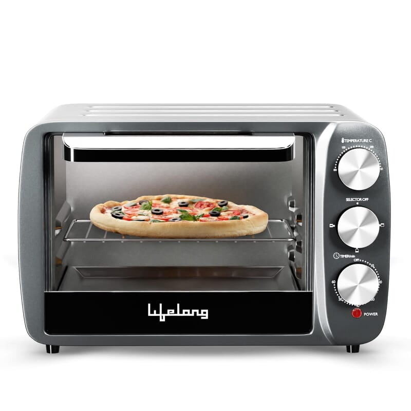 Lifelong OTG 19 Litre for Kitchen with Barbeque Tray - 1300W Oven Toaster Griller Machine Electric