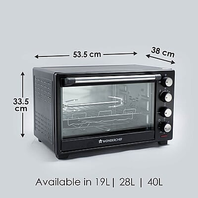 Wonderchef Oven Toaster Grille-40 litres Multi-Stage Heat Selection Bake, Grill, Roast