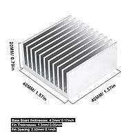 Aluminum Heatsink Without Thermal Tape Size: 40*40*20mm