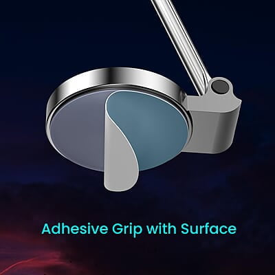 Portronics Mogun 3 Magnetic Car Phone Holder with 360° Rotation Base, Strong Magnets Metal Alloy Build