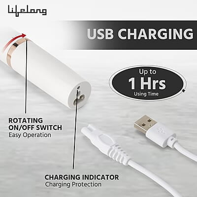 Lifelong Rechargeable Trimmer for Women 4 in 1 Women Trimmer, Bikini Trimmer for Women, 60 Minutes Runtime