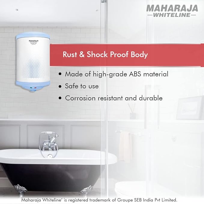 Maharaja Whiteline Warmist Neo Plus Water Heater/Geyser, 10 Liters
