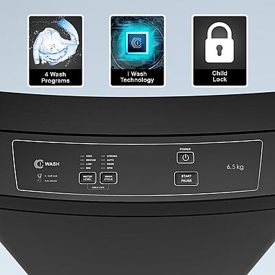 Godrej 6.5 Kg 5 Star I-Wash Technology for Automatic One Touch Wash Fully-Automatic Top Load Washing Machine