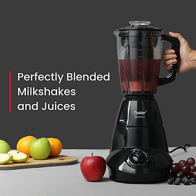 Prestige Iris Plus 750 W Mixer Grinder With 4 Jars (3 Stainless Steel Jars+ 1 Juicer Jar) 4 Super Efficient Stainless Blades Prestige Iris Plus 750 W Mixer Grinder With 4 Jars (3 Stainless Steel Jars+ 1 Juicer Jar) 4 Super Efficient Stainless Blades
