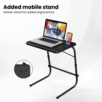 Portronics My Buddy F Multipurpose Movable & Adjustable Laptop Table (Black) Portronics My Buddy F Multipurpose Movable & Adjustable Laptop Table (Black)
