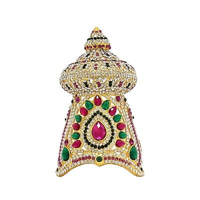 Srimathi Jewellers Deity God Jewelley Crown for all Gods and Goddesse | Exquisite Multi-Stone Crown - Perfect for Festivals and Celebrations | Srimathi Jewellers Deity God Jewelley Crown for all Gods and Goddesse | Exquisite Multi-Stone Crown - Perfect for Festivals and Celebrations |