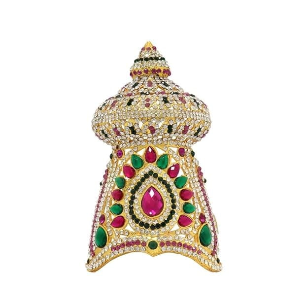 Srimathi Jewellers Deity God Jewelley Crown for all Gods and Goddesse | Exquisite Multi-Stone Crown - Perfect for Festivals and Celebrations | Srimathi Jewellers Deity God Jewelley Crown for all Gods and Goddesse | Exquisite Multi-Stone Crown - Perfect for Festivals and Celebrations |