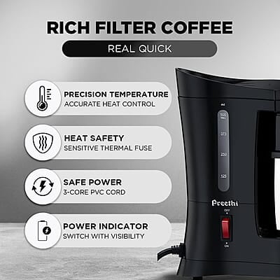Preethi Cafe Zest CM210 Drip Coffee Maker