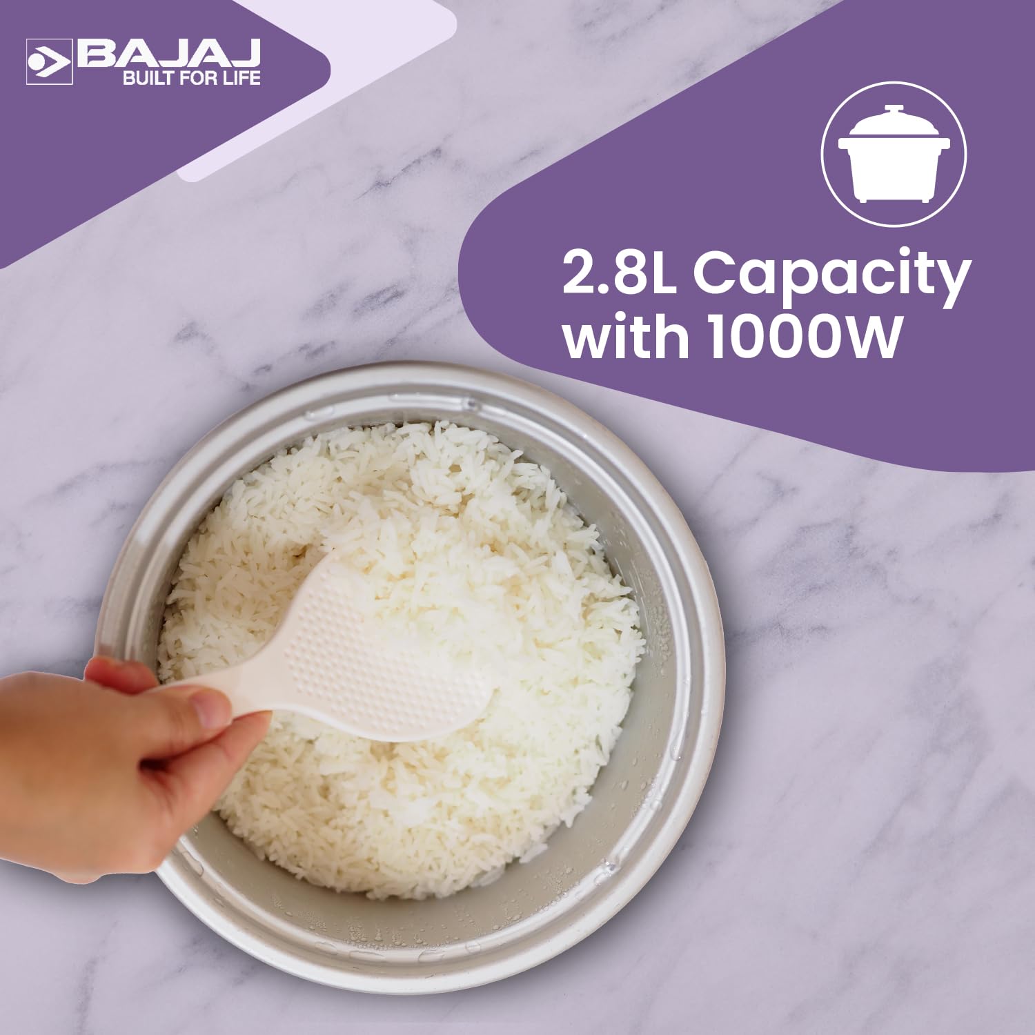 Bajaj HYPERION SURFACE LED PANEL 10W WDL SQR