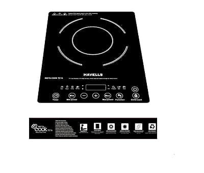 Havells Insta Cook Tc 16 Energy Efficent Induction (Black), 1600Watt, with 7 Cooking Option