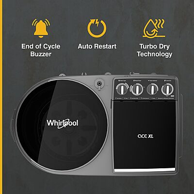 Whirlpool 10Kg Semi-Automatic Top Loading Washing Machine