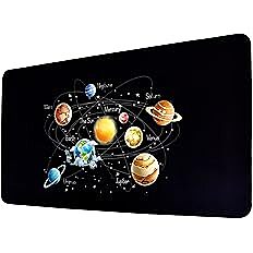 Sublimation Printed Mouse Pad XXL with Non-Slip Rubber Base Computer & Desk - 60 x 30 x 0.2 cm - Solar System Sublimation Printed Mouse Pad XXL with Non-Slip Rubber Base Computer & Desk - 60 x 30 x 0.2 cm - Solar System