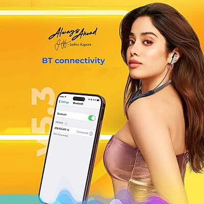 ZEBRONICS Zeb-Escape 10 Wireless BT Earphone with Neckband Volume/Media Control Magnetic earpiece